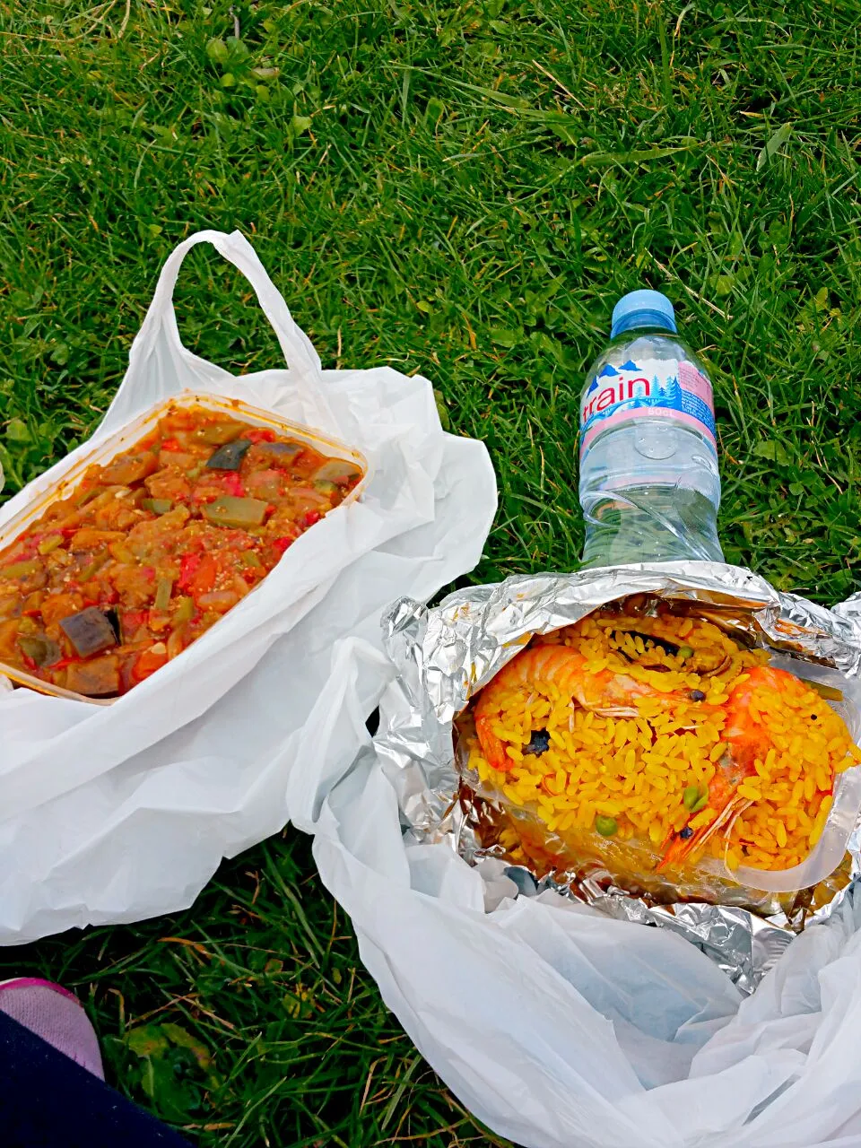 Picnic♡ Spanish seafood fried rice and French Ratatouille|Cherryさん