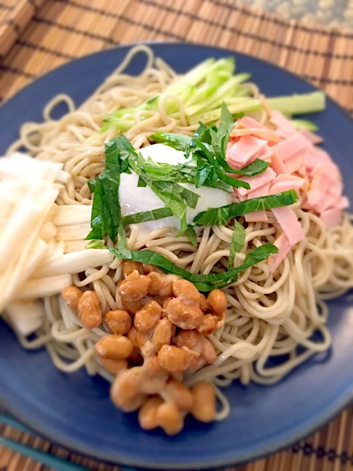 夏麺！！ネバネバぶっかけ蕎麦！！|さらば広島の長きまつげ(東京なう)さん