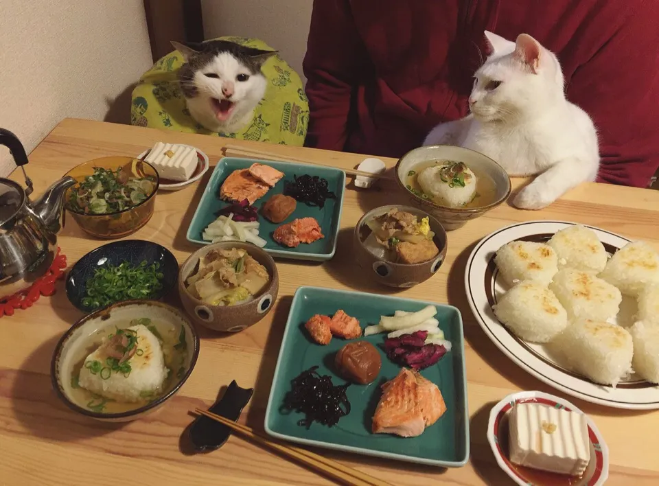 Snapdishの料理写真:焼おにぎり茶漬け♩|naouさん