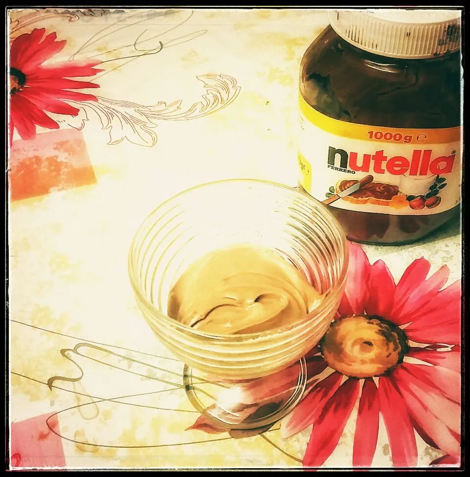 very quick made Nutella chocolate mousse cream|Najeskaさん