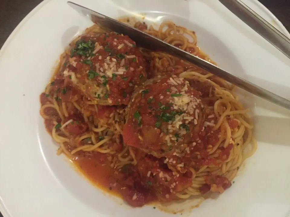 Spagghetti huge meatball|janiceさん