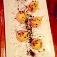 Foie coffee cream mouse pure chocolate and lime zest. Pepita Barcelona|richardさん