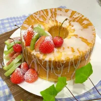 シホンケーキにデコってみました|Kiyomiさん