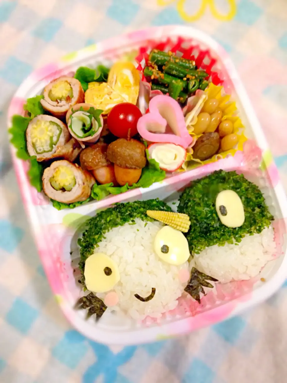 Snapdishの料理写真:自然学校へ〜【サラとダックん弁当】|華恋さん