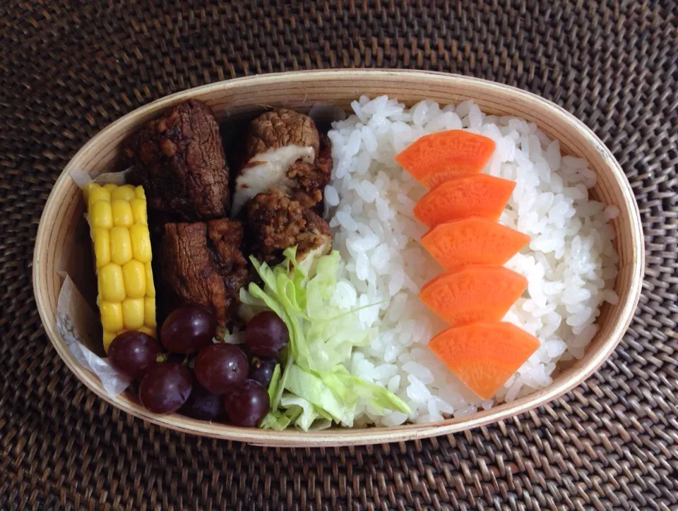 しいたけ肉味噌詰め焼き弁当|*なおみん*さん