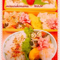 Snapdishの料理写真:娘弁当|みなずきままさん