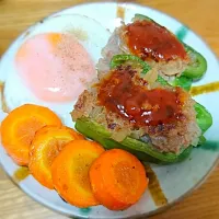 Snapdishの料理写真:ピーマンの肉詰め|doleさん