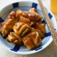 カレーしょうゆの鶏照り焼き