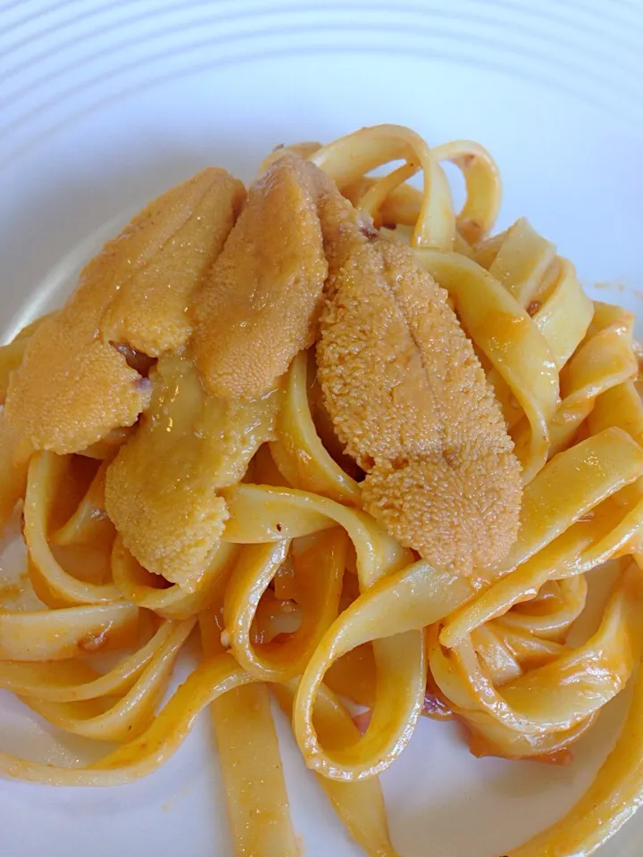 Snapdishの料理写真:Uni pasta|sirakorn owadaさん