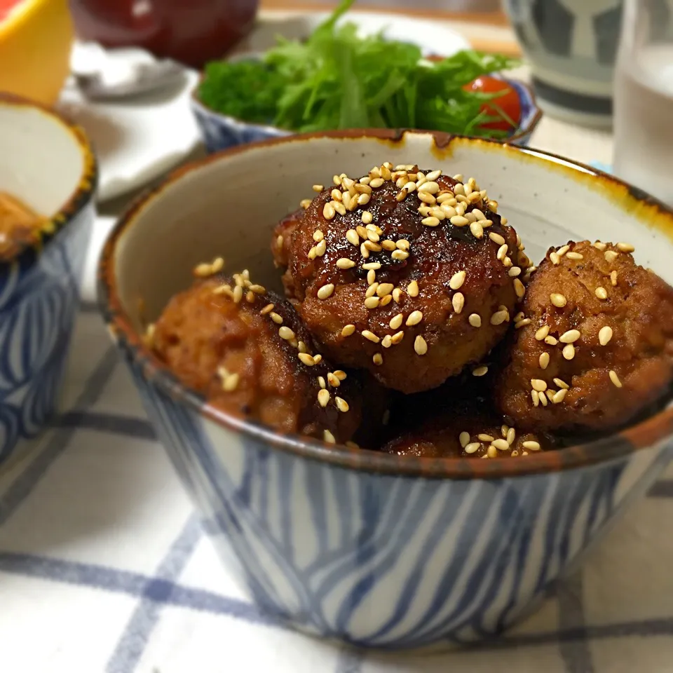 Snapdishの料理写真:今日の夕飯☆肉団子アップ|あさこさん