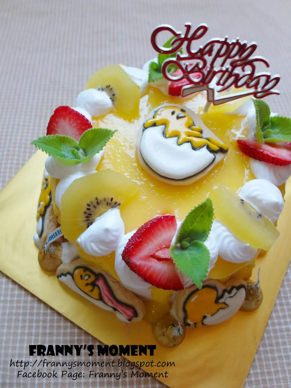 Snapdishの料理写真:Gutedama lemon curd cake 
ぐでたま 😘😘😘|Frannyさん