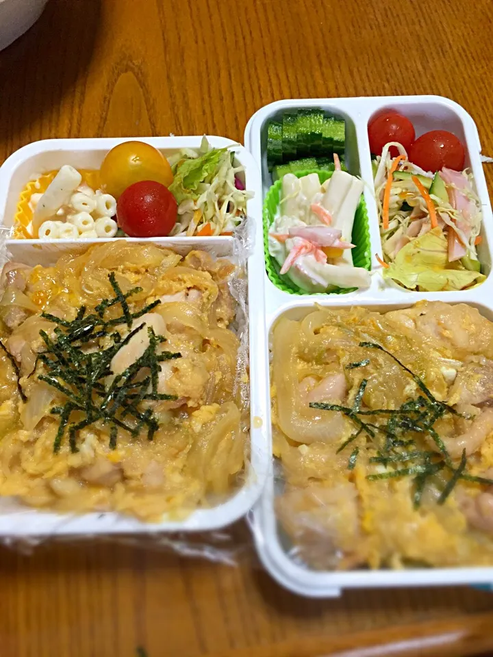 6月28日  親子丼弁当🍱 （次男･娘 ）⸜( ¯⌓¯ )⸝|かよっぺさん