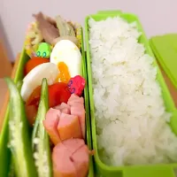 Snapdishの料理写真:6月28日旦那さん弁当|かにゃさん