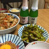 獺祭スパークリングに合わせて居酒屋メニュー❤️|KSさん