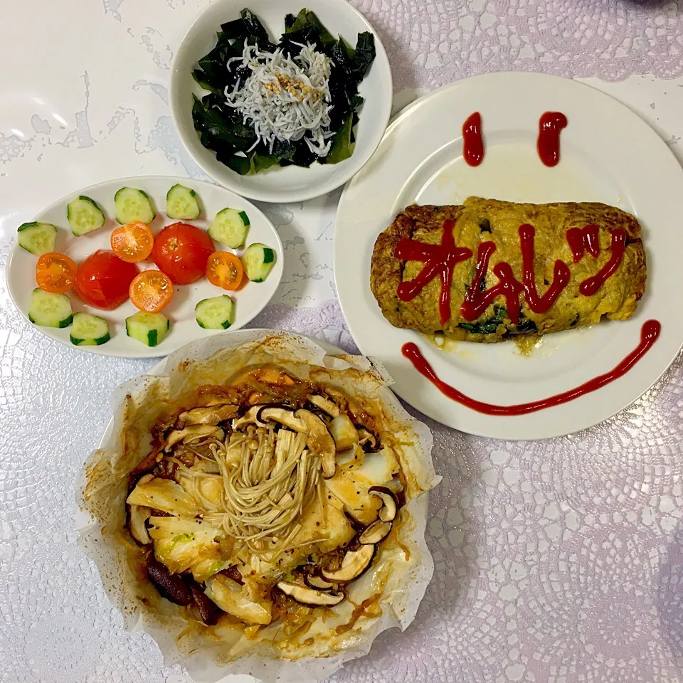 魚料理とオムレツ♫|お家ご飯ていいね♡さん