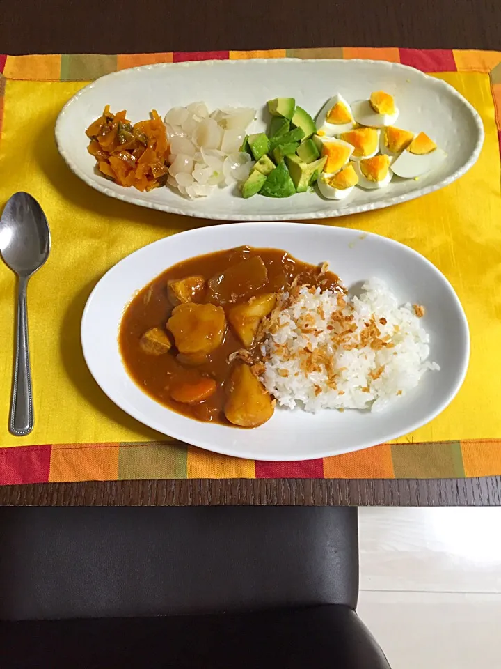 6月28日夕飯 カレー|やすこさん