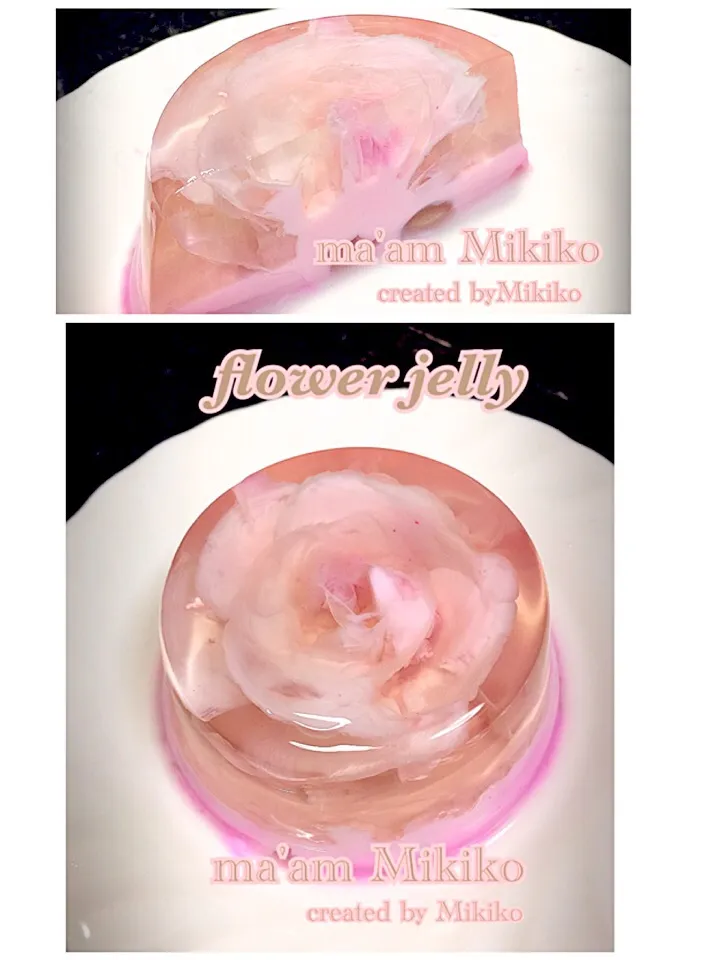 Snapdishの料理写真:flower jelly|マダァムMikikoさん