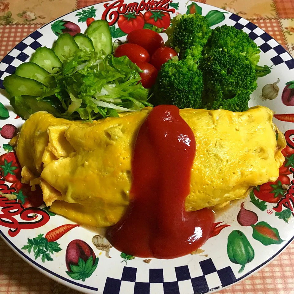 Snapdishの料理写真:ミートオムレツ🍳|＊ゆみしぼり＊さん