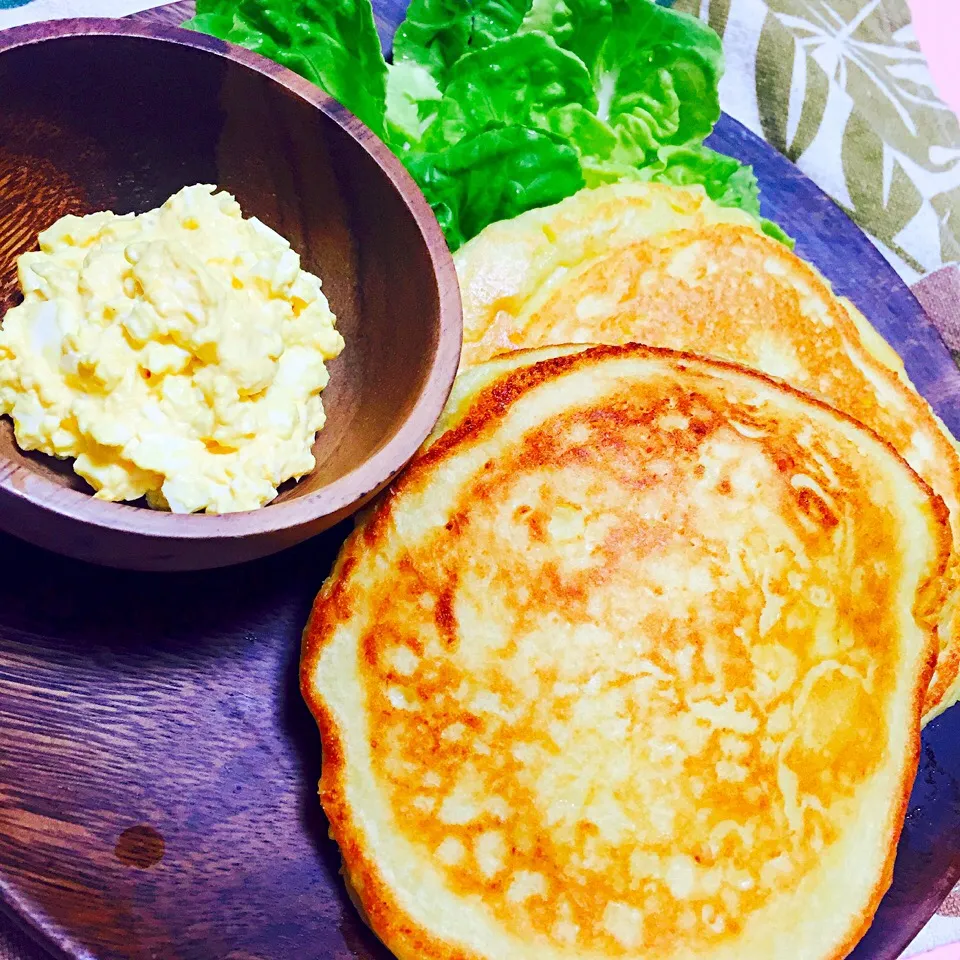 Snapdishの料理写真:豆腐パンケーキ🍽|emoちゃんさん