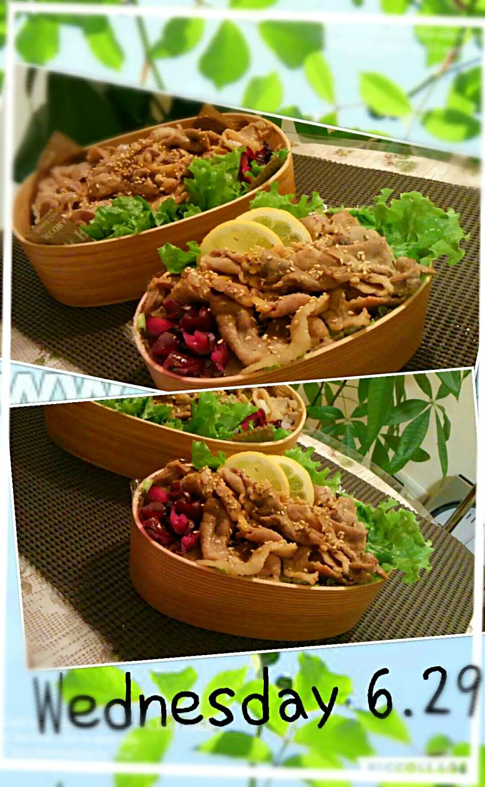 #我が家の働く男弁当
ガッツだぜ！ ヽ生姜焼き弁当|kimikimi󾬍さん