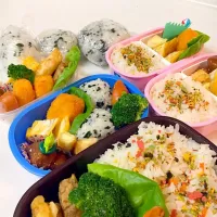 Snapdishの料理写真:今日は水曜日‼️5個弁当〜✨|Sayakaさん