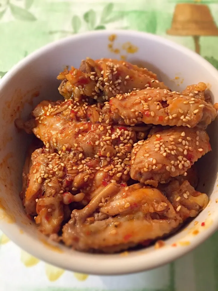 Chilli chicken wings ピリ辛手羽先|Daichiさん