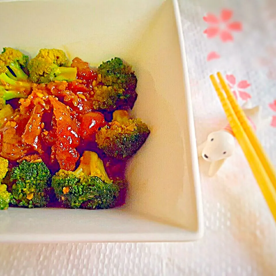 simple stir fry - beef n broccoli in oyster sauce|Chua Jeanさん