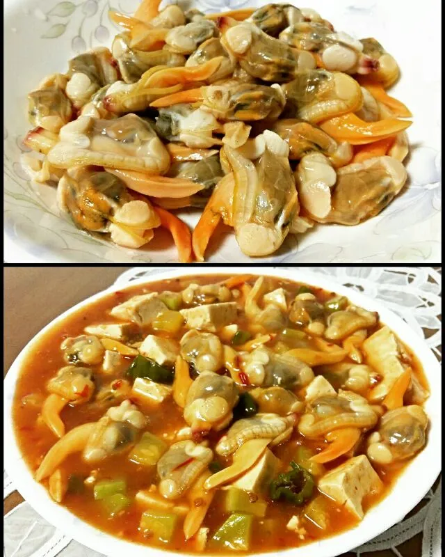 spicy tofu with clams|steven z.y.さん