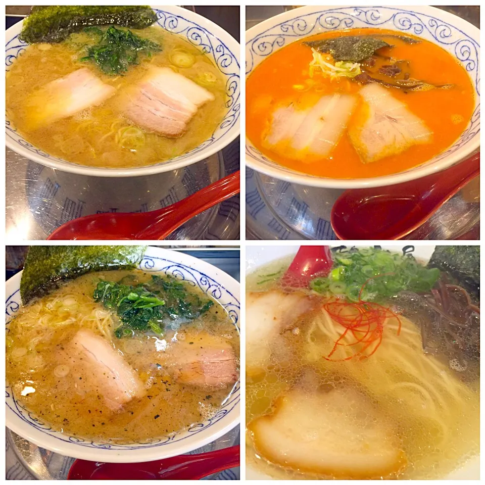 Snapdishの料理写真:ひろきやラーメン4種|肉大好きさん