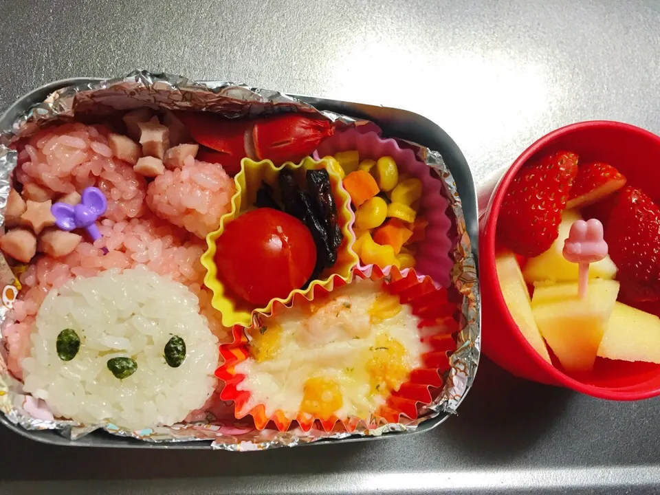 Snapdishの料理写真:マイメロ お弁当|びいさん