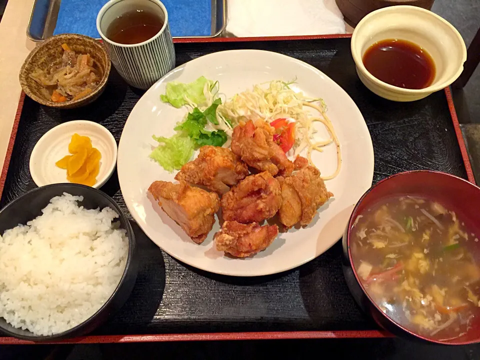 若鶏の竜田揚げ揚げ定食|T. Wonderさん