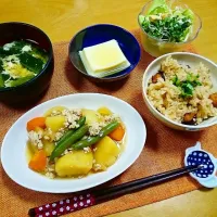 Snapdishの料理写真:晩ごはん|おれおさん