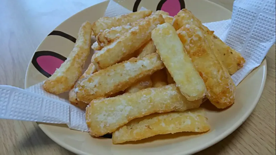 咲きちゃんさんのオツな肴🍶シリーズ😁18✨長芋の梅ニンニク風味揚げ|りんごさん