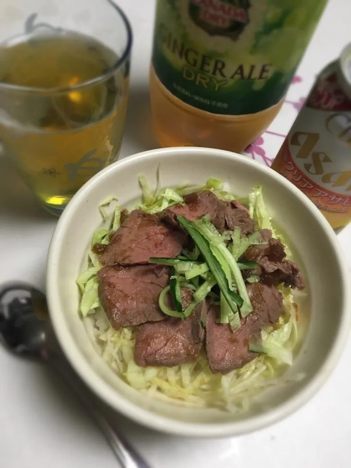 自家製ローストビーフ丼|ななさん