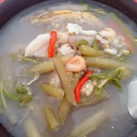 Cambodian local fish soup #samkhmernoodles|Sam Chanさん