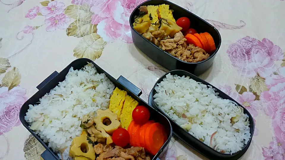 Snapdishの料理写真:豚焼肉😋ちくわぶと鶏肉の小間切れのさっぱり煮😌人参のグラッセ|たえさん