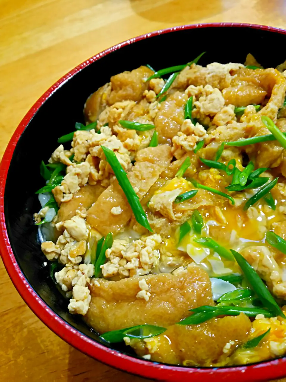 お豆腐とお揚げで衣笠丼風|徳之島トトロンヌさん