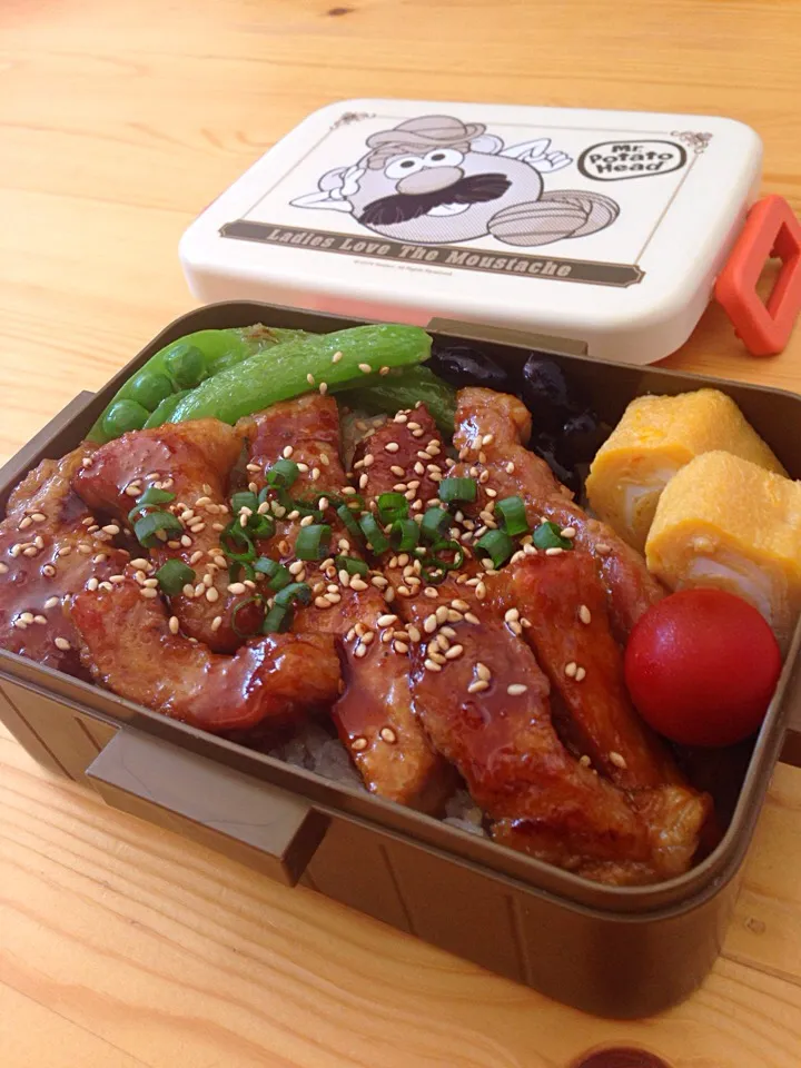 6.30トンテキ風弁当|まゆさん