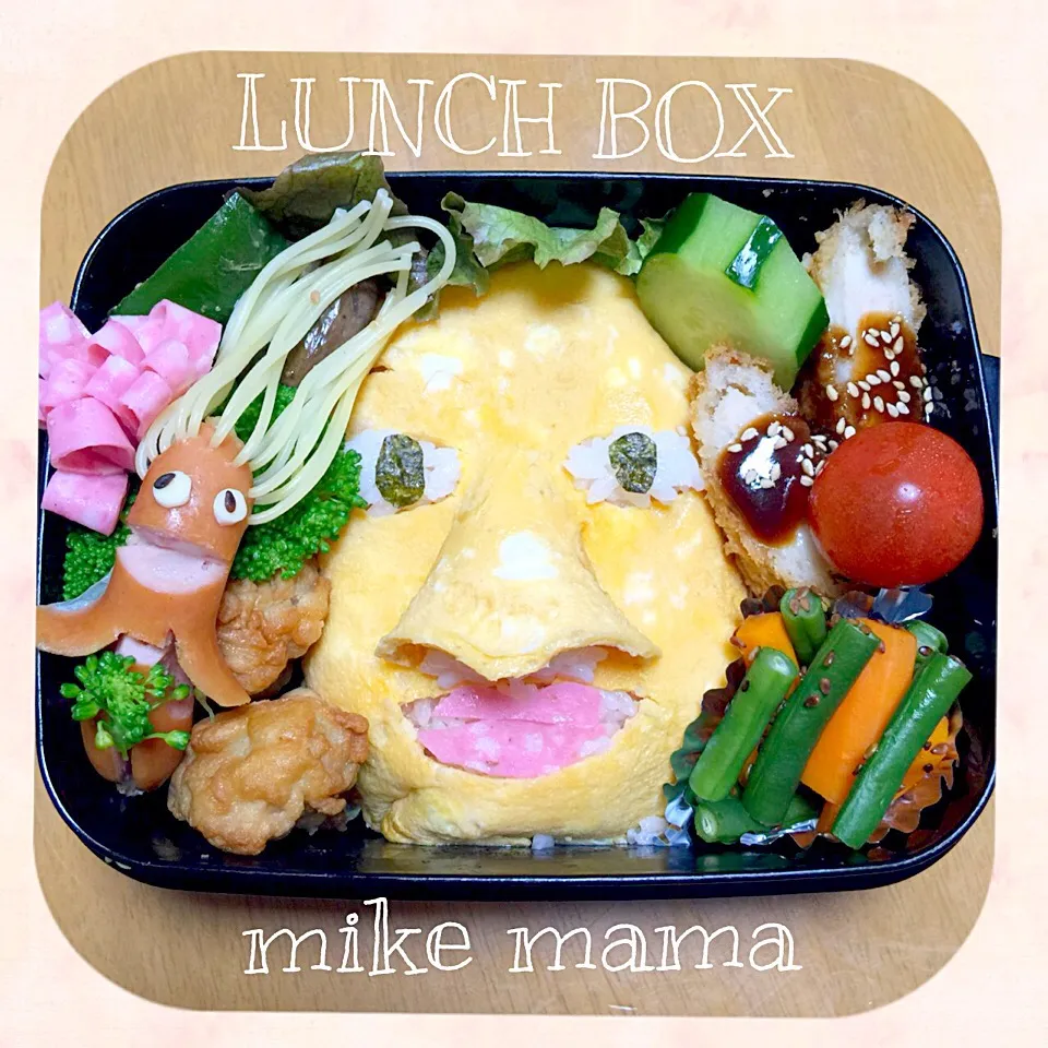 息子弁当  フェイスパックちゃん|miyukiさん