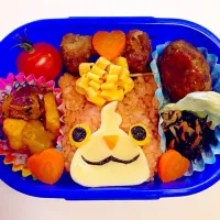 Snapdishの料理写真:年少さん息子くんお弁当〜♡ジバニャン🎵|enatanさん