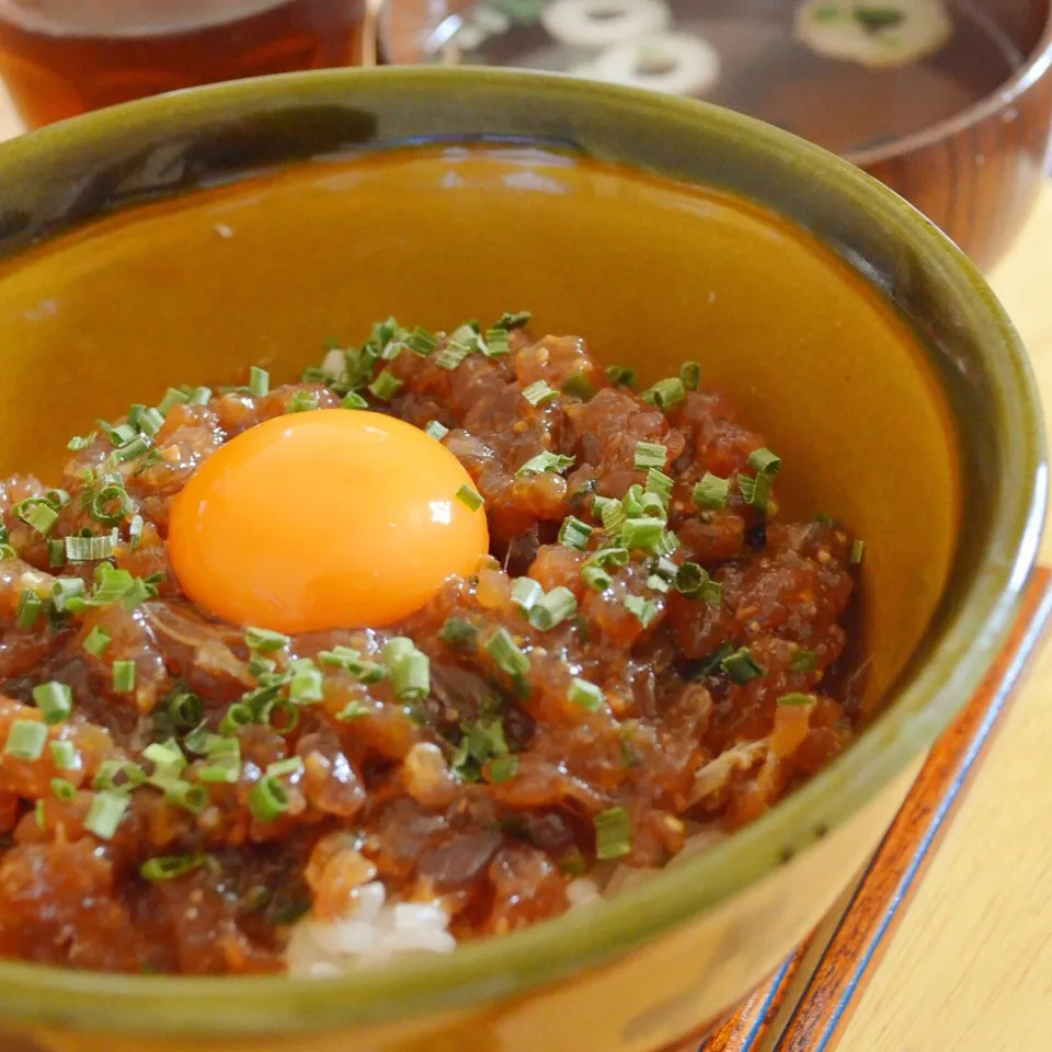 まぐろのなめろう丼|寺尾真次さん