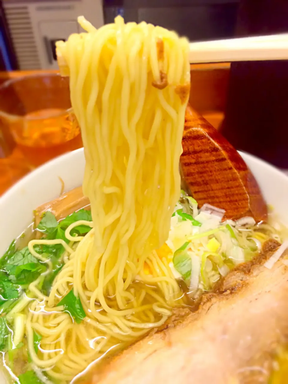 和風柚子柳麺の麺@麺屋ひょっとこ|morimi32さん