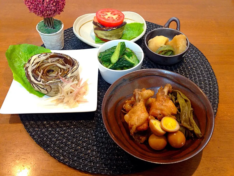 いただき物の野菜づくしな夕飯|アパッチさん