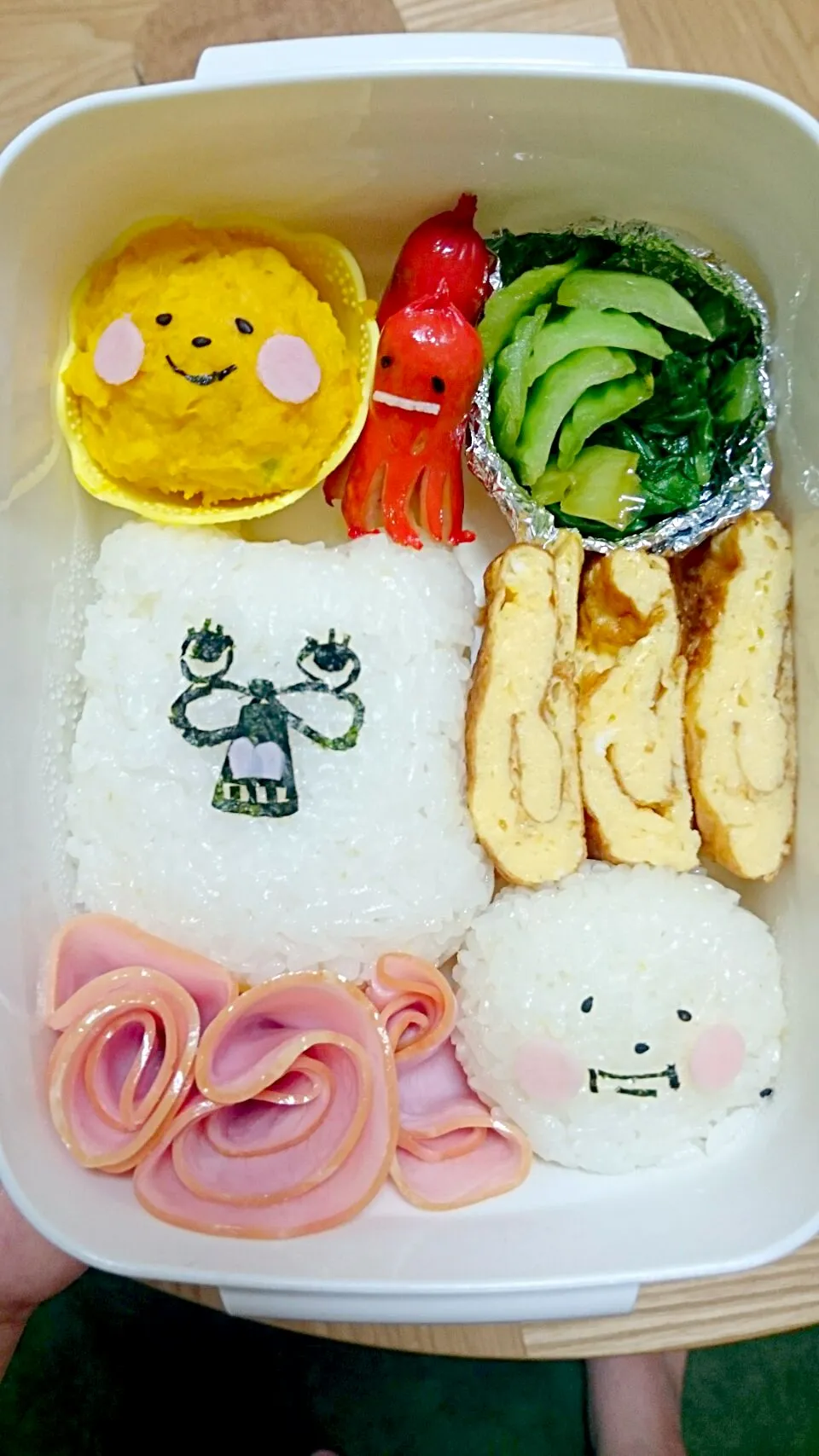 それでもしろいくま弁当#旦那弁当#キャラ弁|aiさん