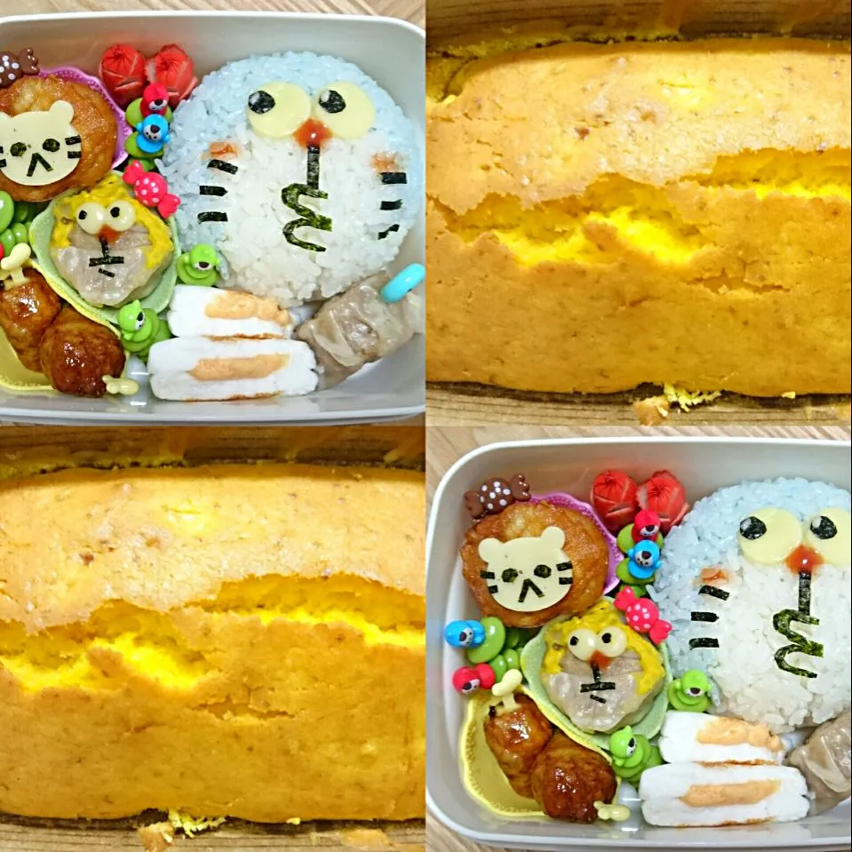 #ドラえもん#ｶﾎﾞﾁｬｹｰｷ付き#旦那弁当#キャラ弁|aiさん