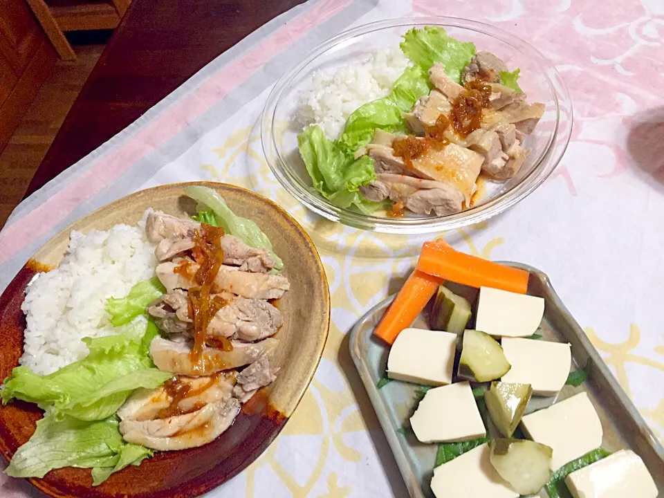 izoomさんの料理 アペタイザー 豆腐ピクルス❤️アジアンチキンライスと共に😋|さくたえさん