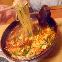 谷塚  じもんじゅ 超辛め テグタン麺