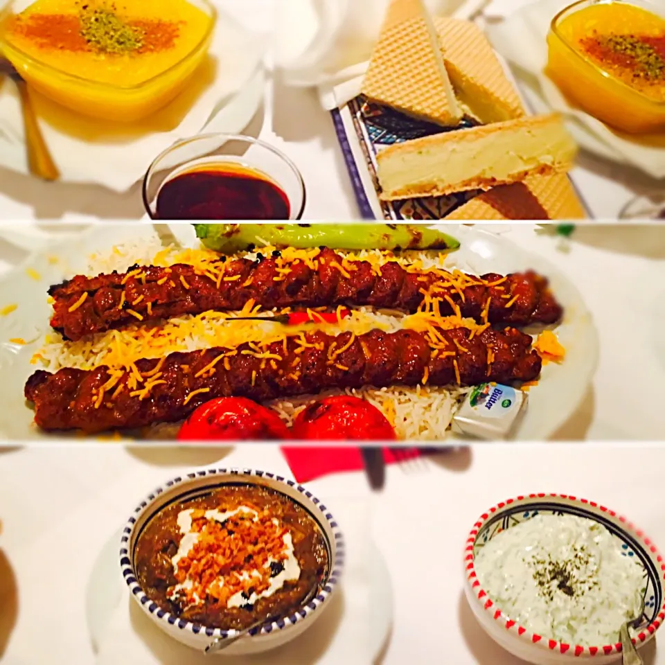 Iranian kebab & Shole zard & traditional ice cream|zahräさん