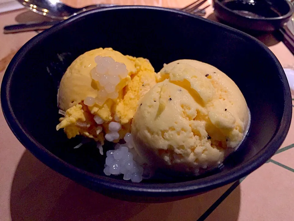 Passion fruit & mango sago gelato|Sky Blueさん