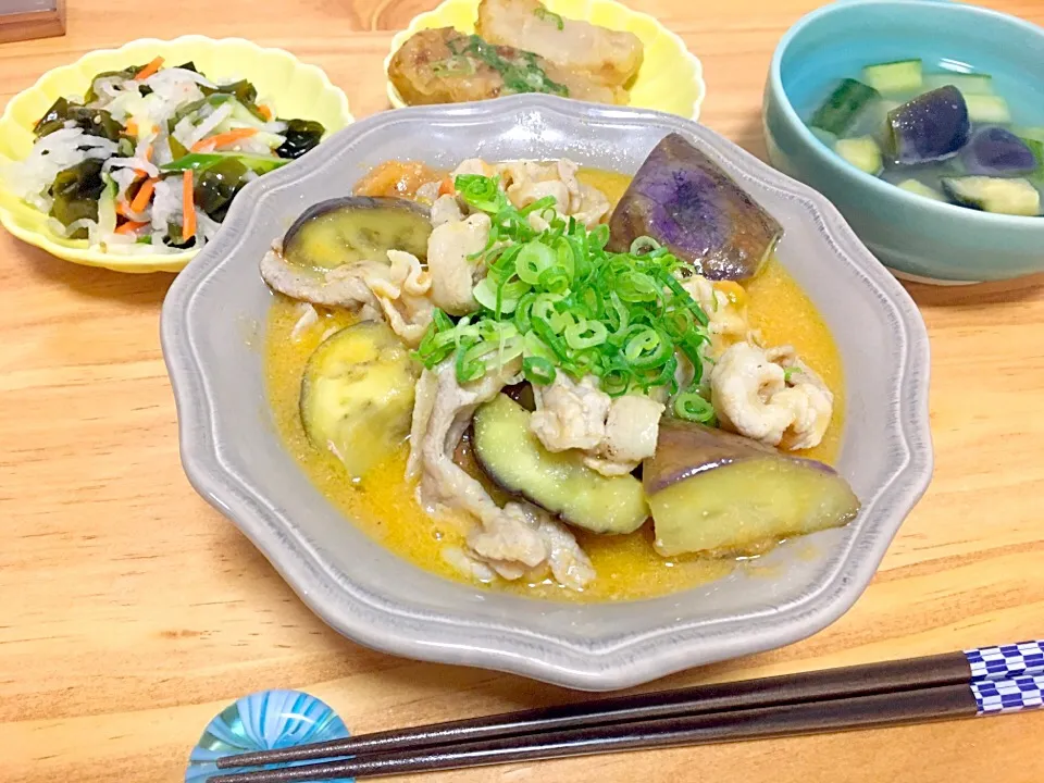 豚肉と茄子のトマト味噌炒め|みきちーさん